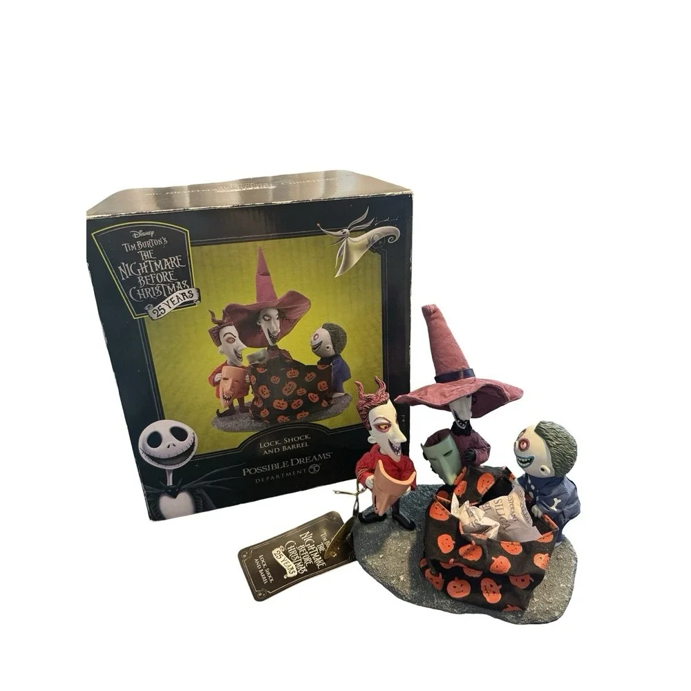 Tim Burton's The Nightmare Before Christmas Lock, Shock and Barrel Department 56